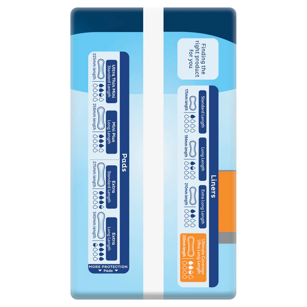 TENA Liners Ultra Long Length