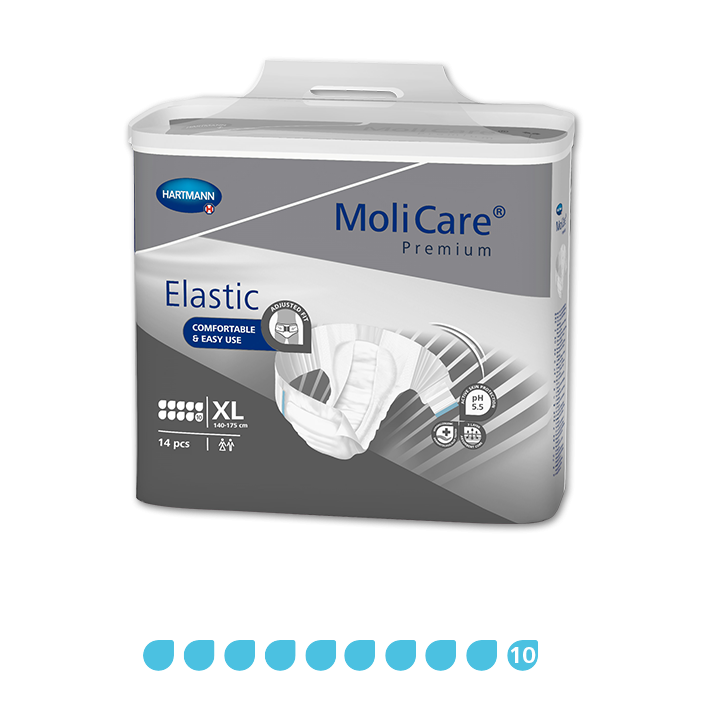 MoliCare Premium Elastic 9 Drops Slip Open Style