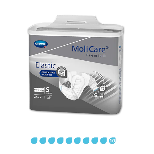 MoliCare Premium Elastic 10 Drops Slip Open Style